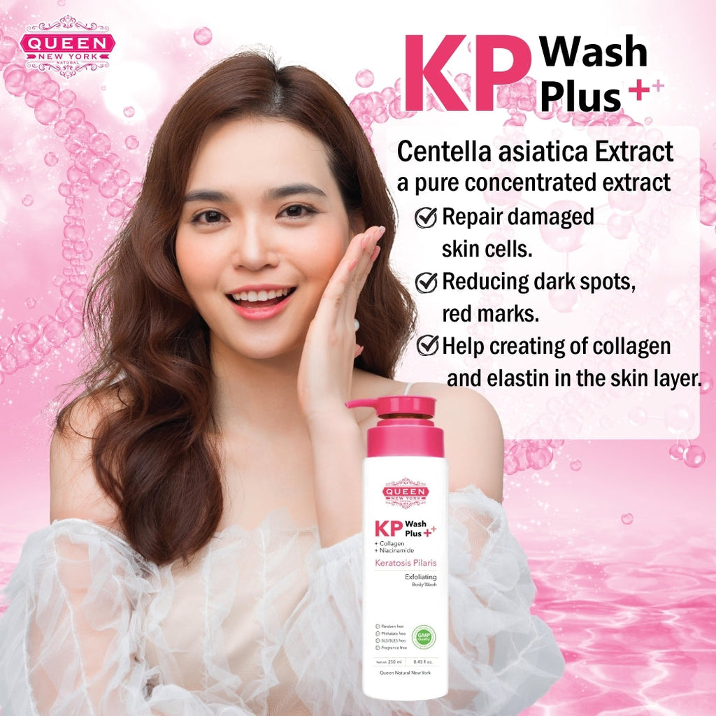 QUEEN KP Body Acne Keratosis Pilaris Exfoliating Body Wash Plus Collagen Niacinamide