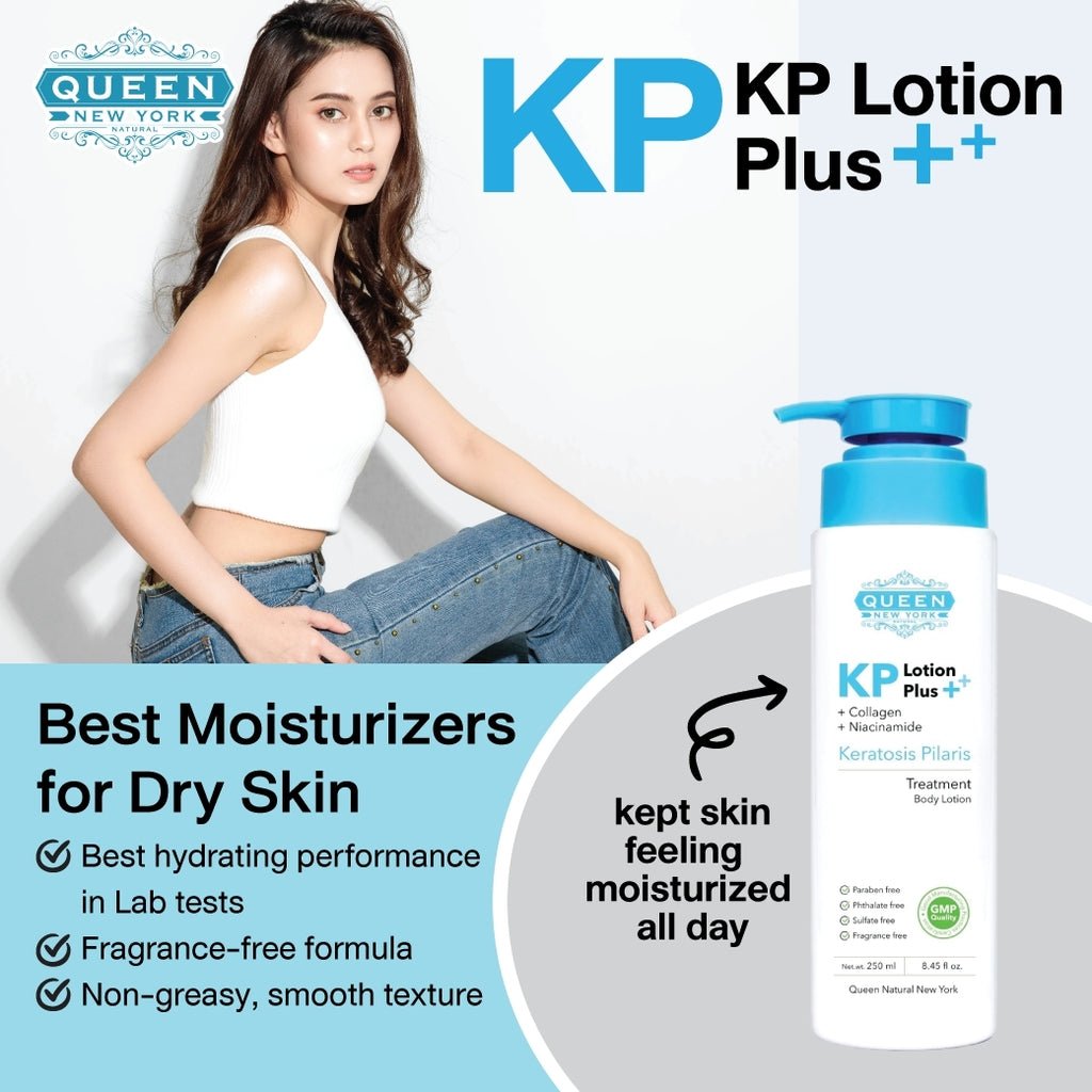 QUEEN KP Body Wash + QUEEN KP Body Lotion(Better Together)-Acne Keratosis Pilaris Exfoliating Plus Collagen Niacinamide(250ml/8.45fl.oz EACH) by QUEEN NATURAL NEW YORK